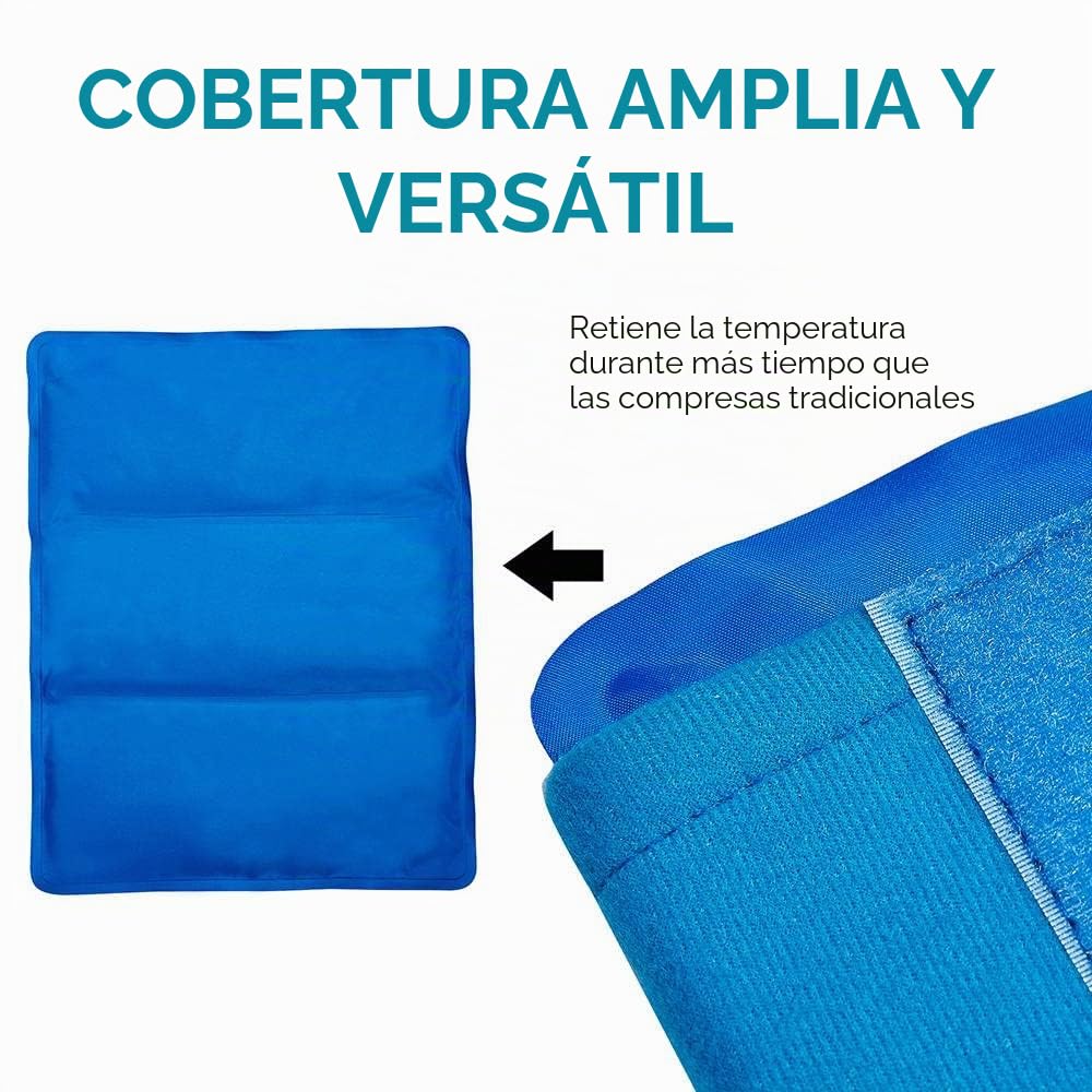 BODYPROX Bolsa de hielo de gel flexible grande para hombros, brazos, espalda y muslos. Envoltura terapéutica de frío y calor