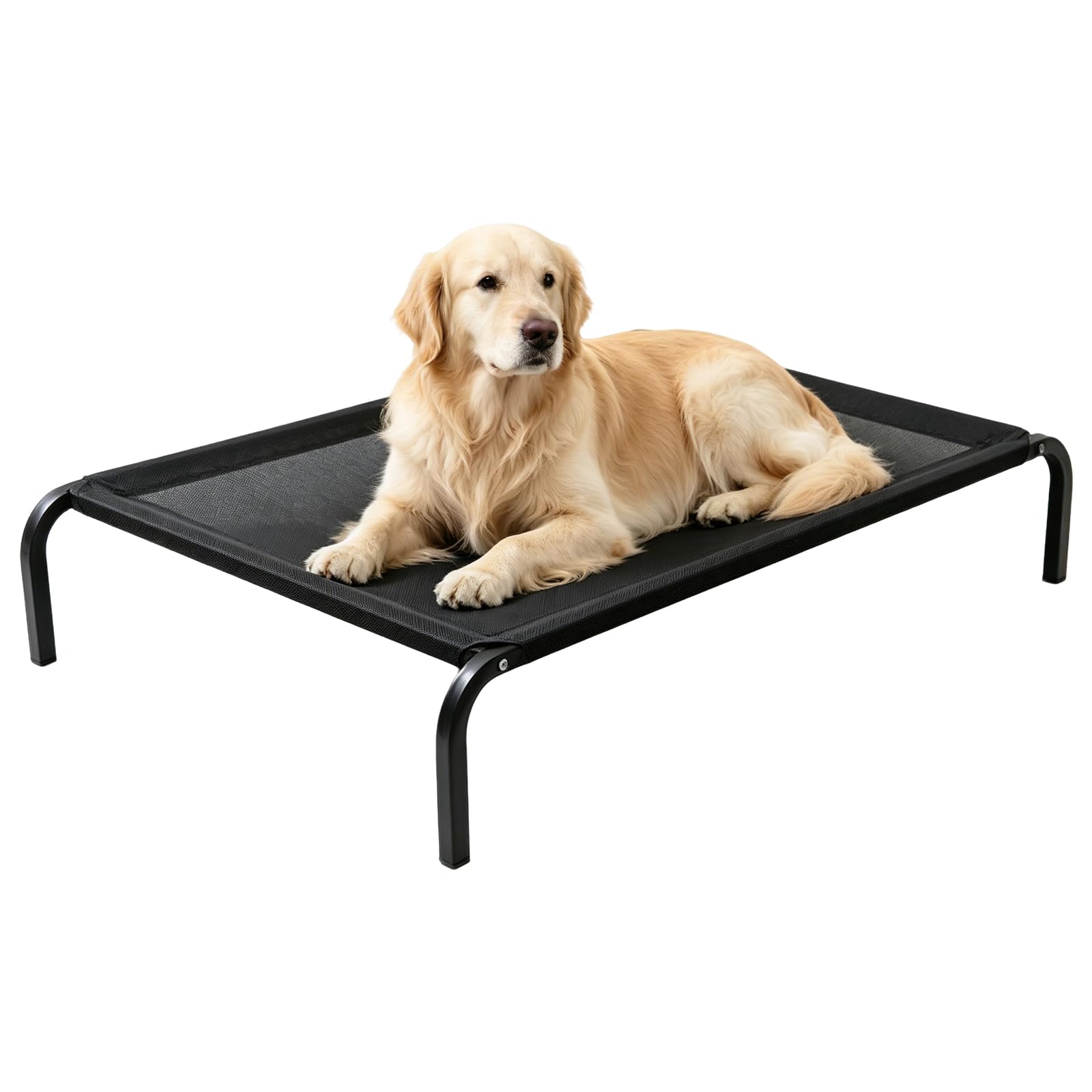Kortemora Raised Dog Bed Breathable Elevated Pet Cot Washable Mesh Large
