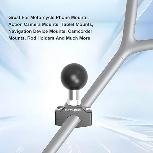 Miniatura 6 de Soporte de abrazadera de manillar de aleación de aluminio, base de perno en U con cabezal de bola de 1 pulgada compatible con soporte RAM, brazo de