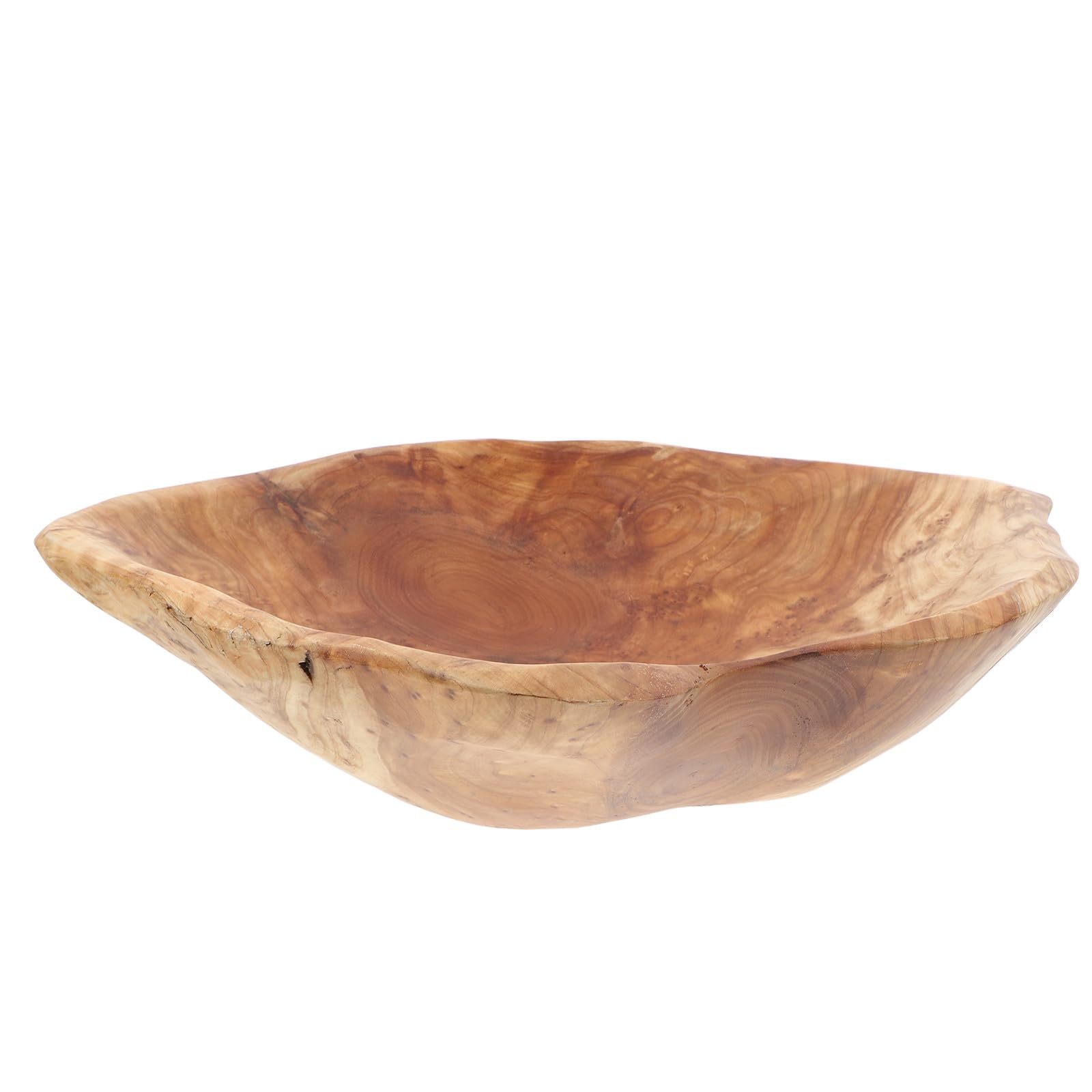 Dekorative Holzschale Obstschale Unregelmäßig, Handgeschnitzt, Landhausstil