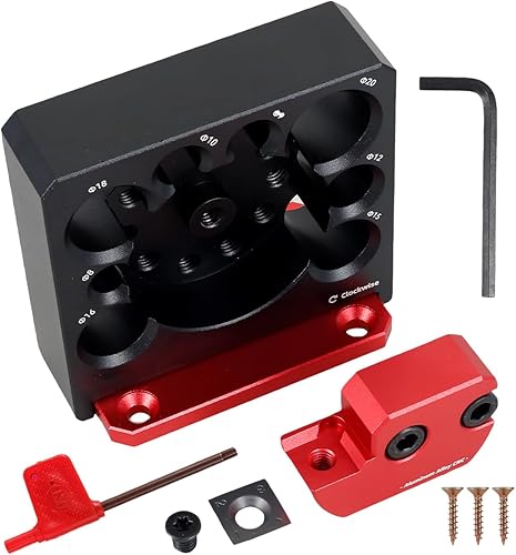 Miniatura 9 de Juego de plantillas para hacer clavijas, 6 piezas, insertos de carburo con hoja de carburo, placa cortadora de clavijas, 8 agujeros métricos de