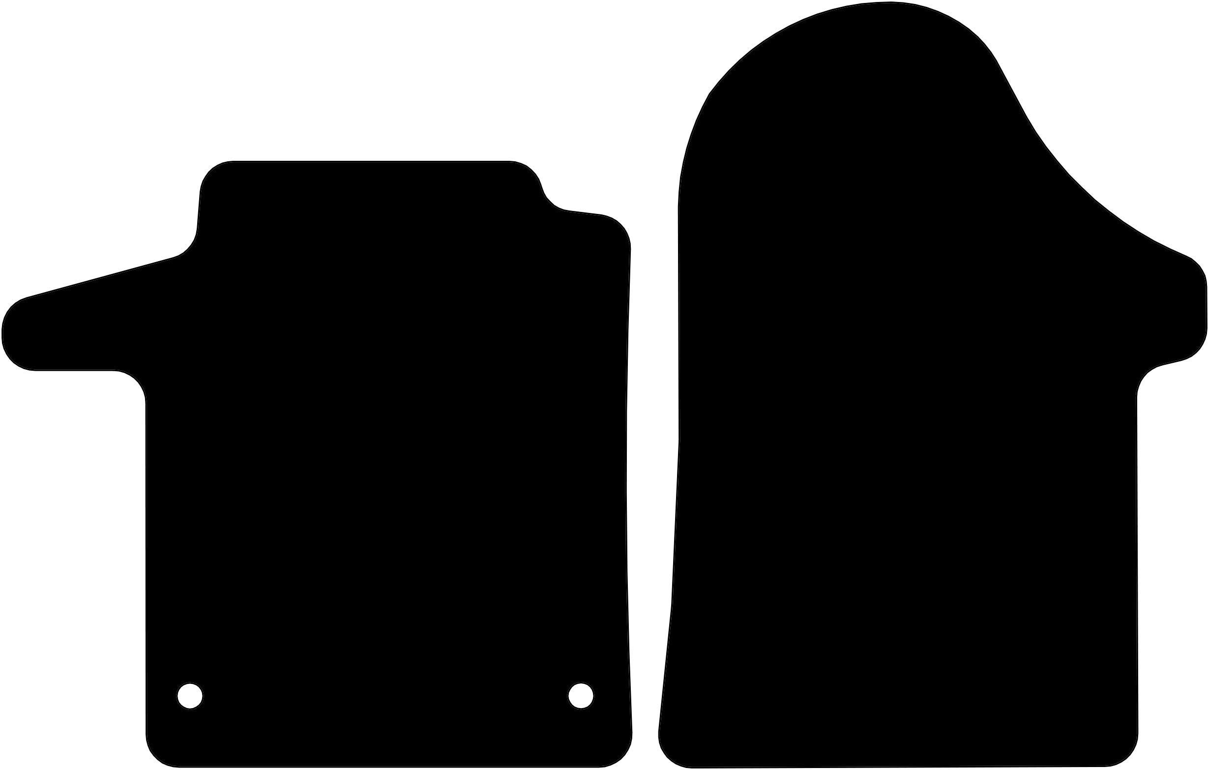 Kovvar Fußmatten passend für Mercedes Vito 447 2014-2026 | Qualität: Luxury