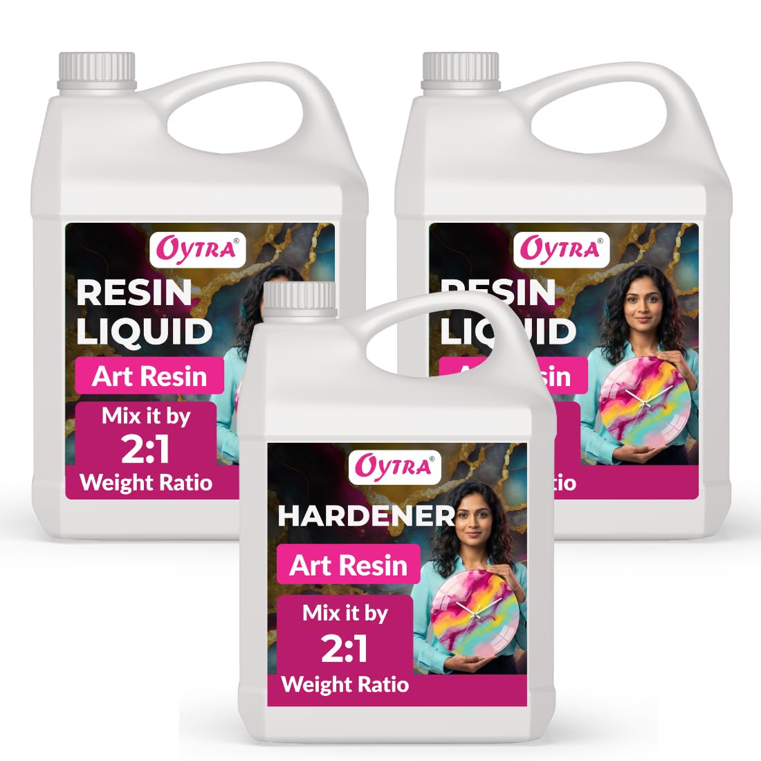 Resin Art Liquid Hardener 2 1 Ratio for Craft High Gloss Transparent Crystal Clear for Jewellery Casting Tabletop DIY Beginners Materials Kit Beginners Artists (6 Kg)