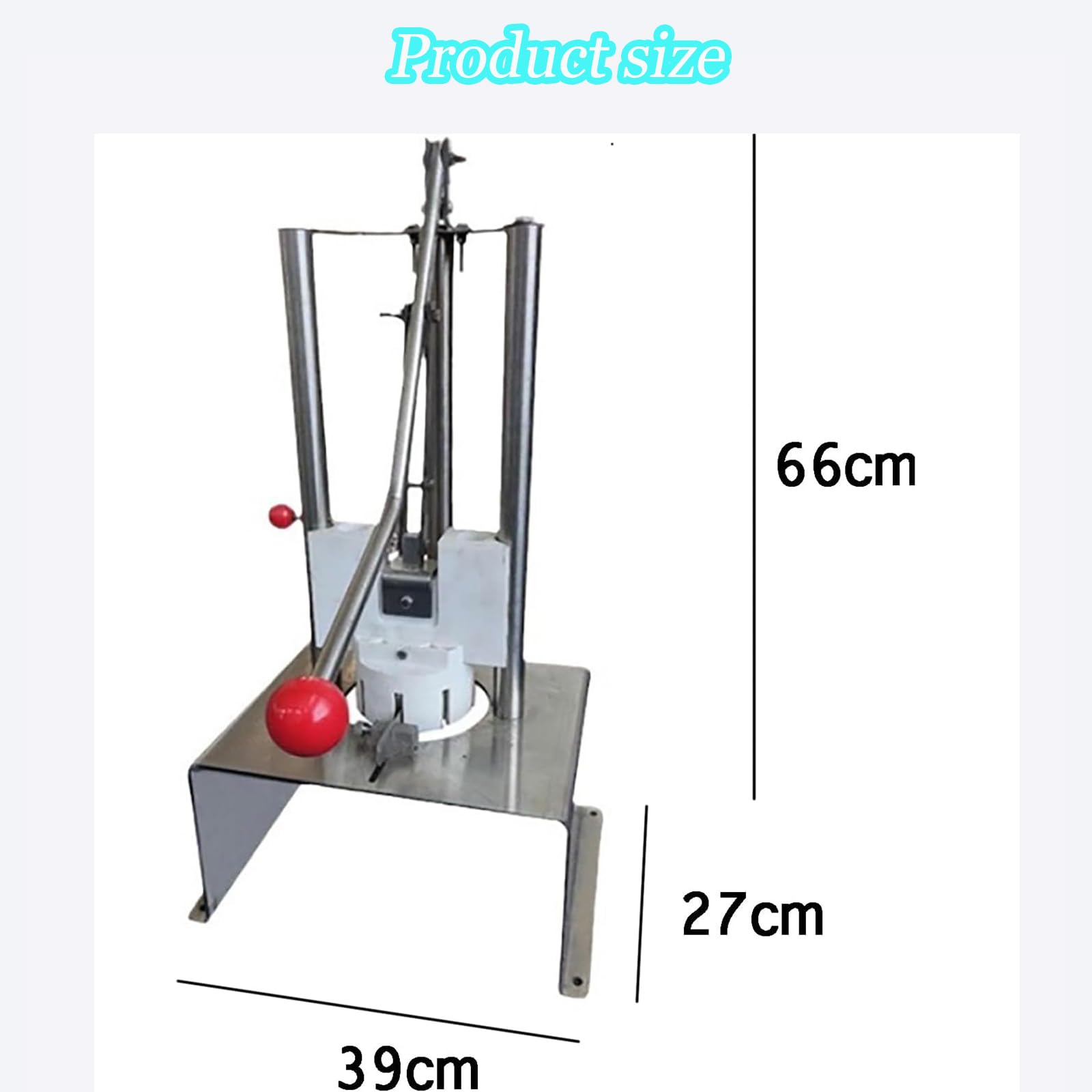Ananas Entkerner Maschine, Handbetriebener Edelstahl-Schäler Schneider für Schnelle Fleischentfernung, Effizient 60 Stück/H für Lebensmittelkabinen und Supermärkte