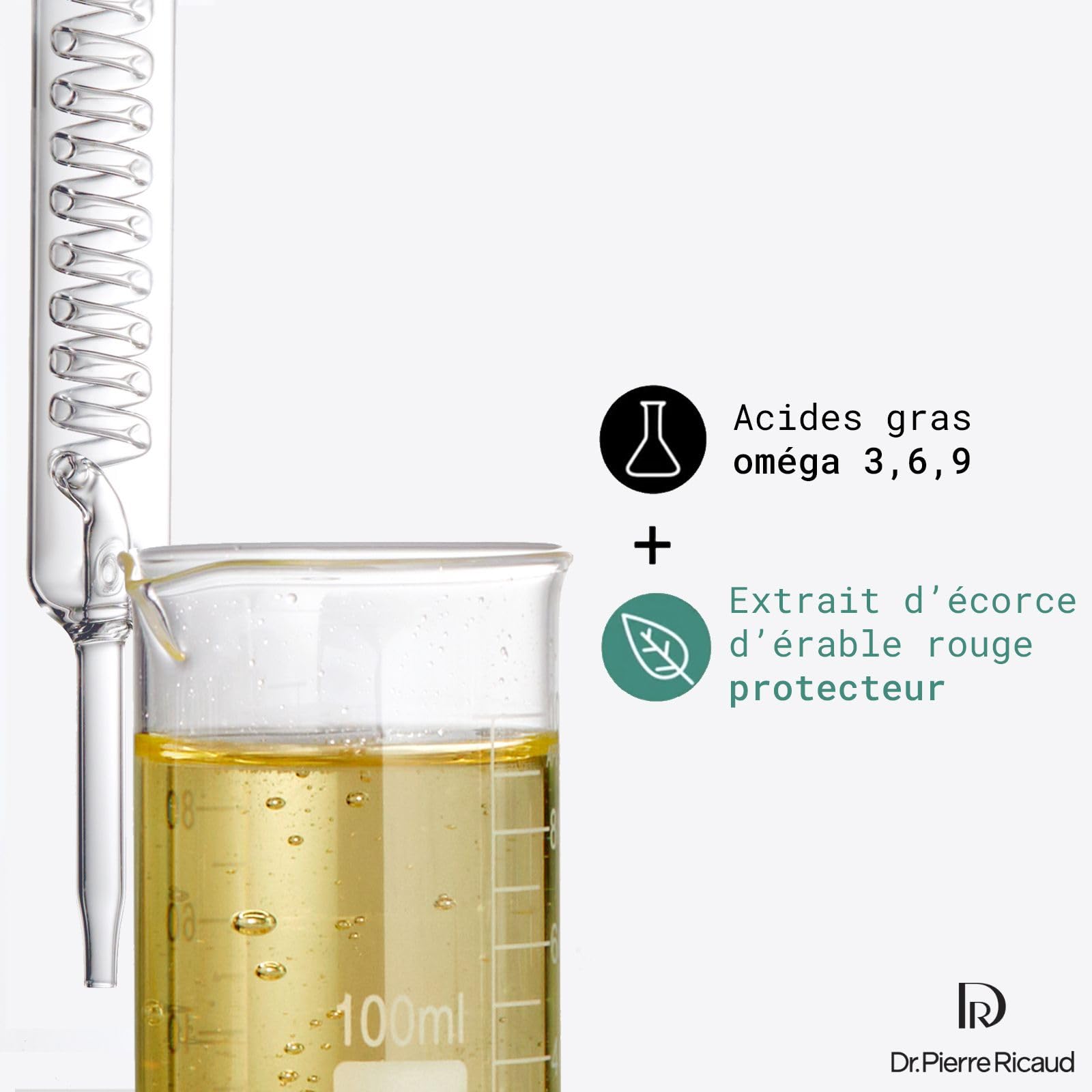 Dr Pierre Ricaud Crème Riche Nutrition Intense Réconfort 40ml | Protecteur, Omégas 3-6-9, Extrait d'écorce d'érable, Texture non grasse, Peau sèche, Soin anti-âge pour Femme