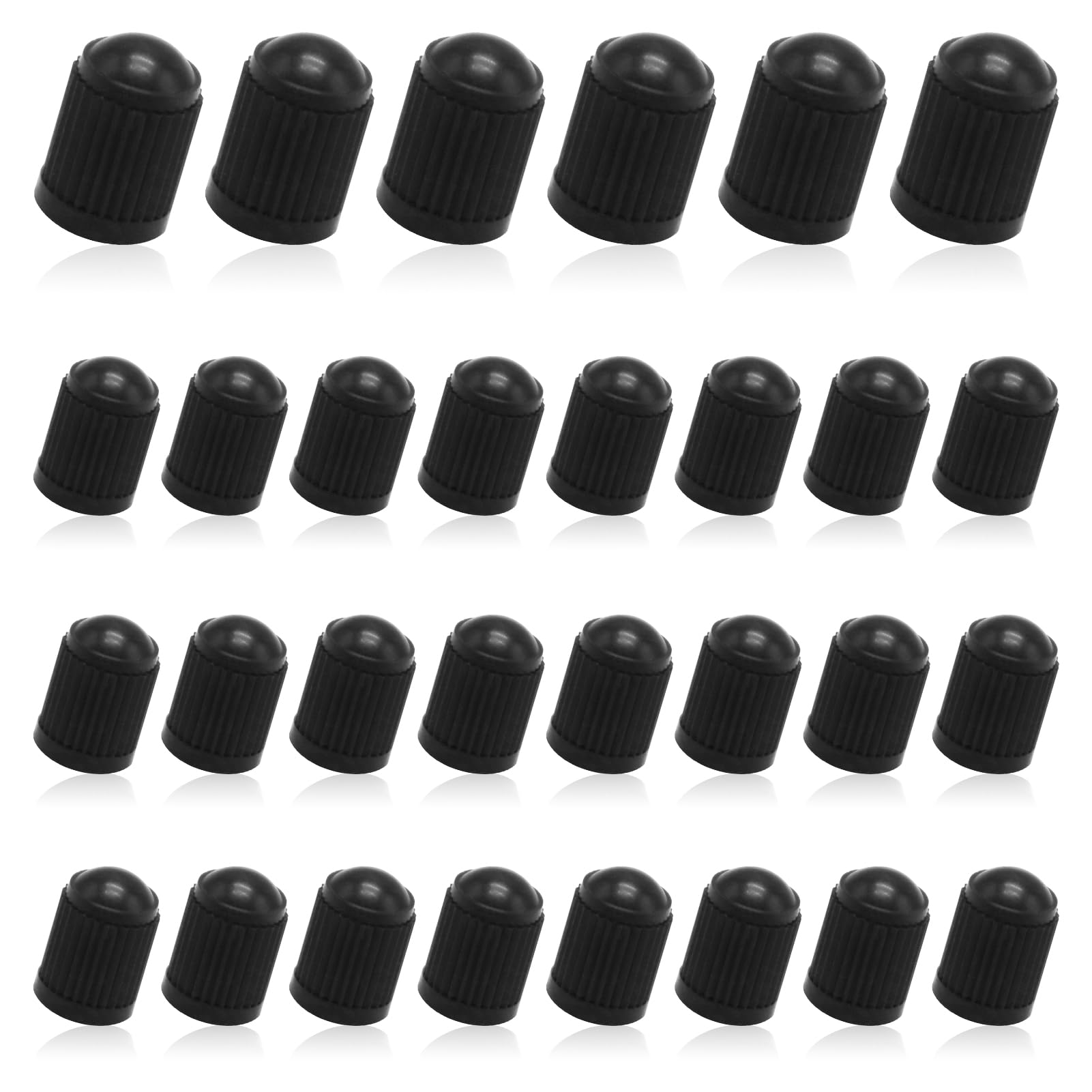 A ABSOPRO Tappi universali per valvole di Pneumatici per Auto e SUV, 12mm, in plastica, Verdi, 30 Pezzi
