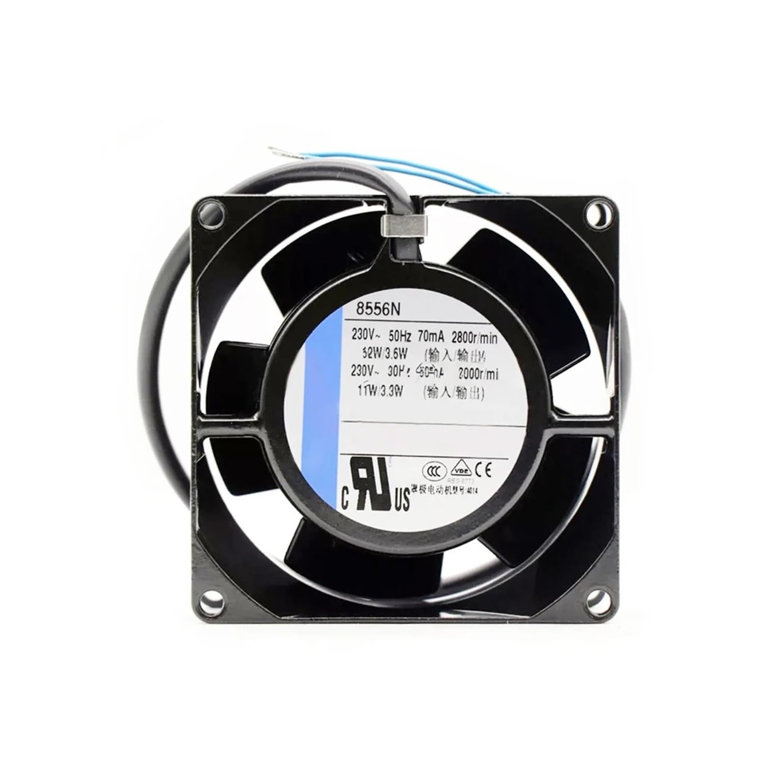 BRODEFUP Fan 230VAC 12W 70mA 8556N Cabinet Cooling Fan 80 * 80 * 38mm