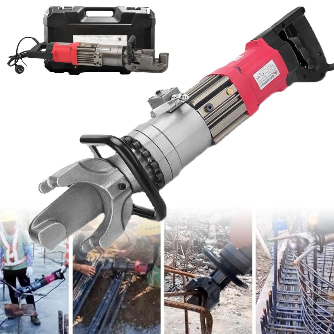 Dobladora de Varillas de Refuerzo eléctrica, dobladora de Varillas de Refuerzo hidráulica portátil de hasta 16, 22 y 25 mm, ángulo de doblado de 0 a 90°, dobladora de Varillas de Refuerzo,22mm