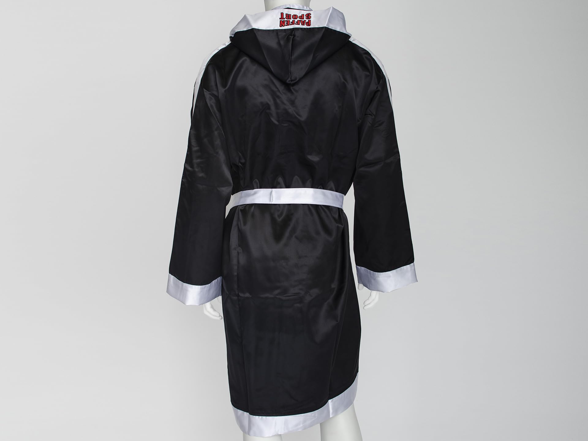 PAFFEN SPORT Peignor de Boxe avec capuche dans un look soie pour la boxe, le kickboxing, la boxe thai et autres arts martiaux