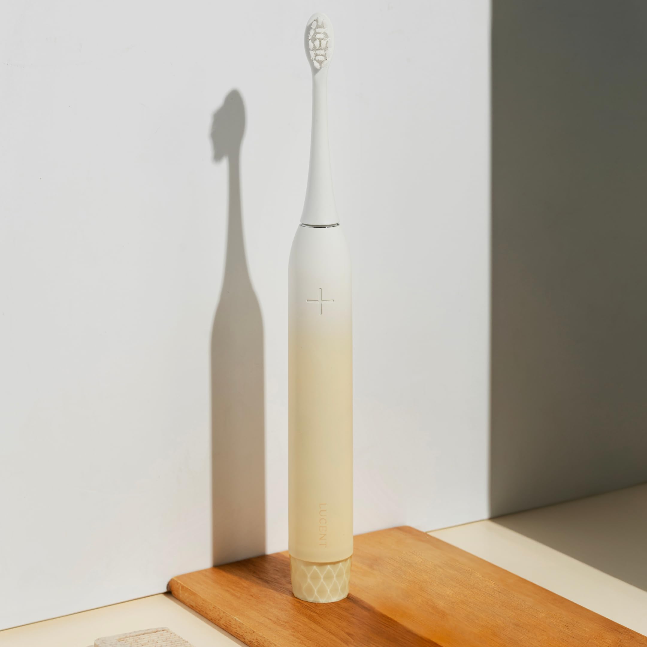 Elektrische Schallzahnbürste Vanilla Cream – Sonic Zahnbürste mit Smart Timer, automatischer Ein/Aus-Funktion, 3 Reinigungsmodi, Drucksensor, 60 Tage Akkulaufzeit für Erwachsene
