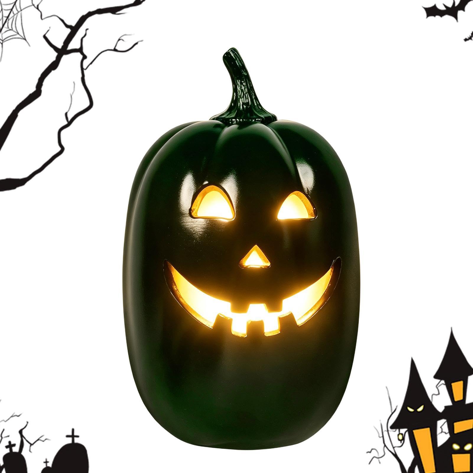 Lampada Halloween Lanterna Hollow Spaventosa Divertente in Resina a