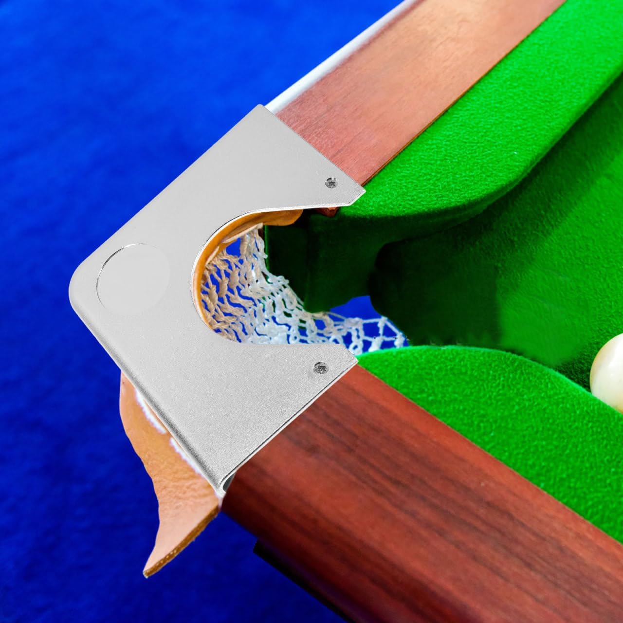 Yardwe Billiard Table Corner Plate 4-Pack Pool Table Corner Guard Replacement Snooker Accessories 7.16X7.16X6.29 Inch for Game Room Stability