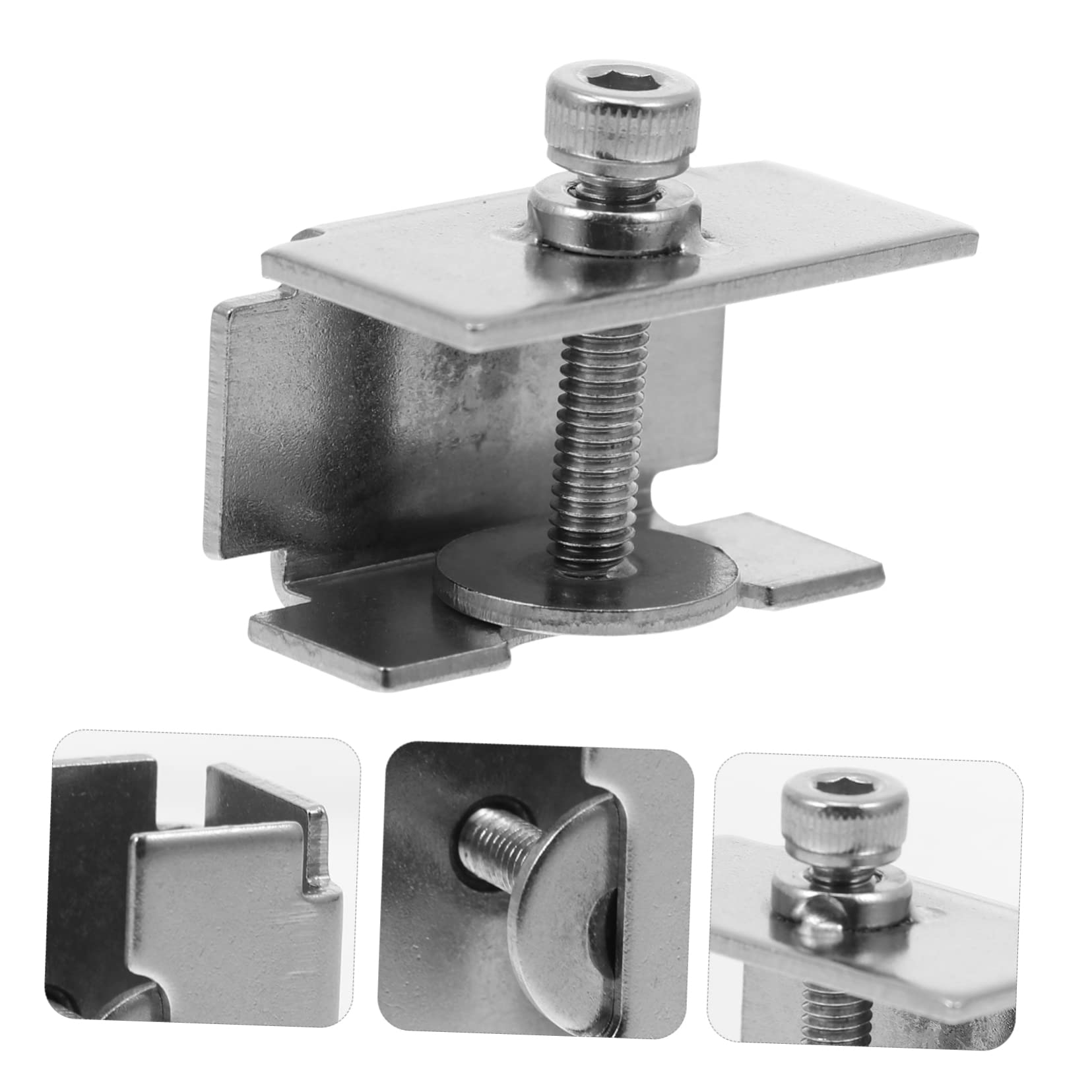 GLEAVI 12stücke Glasbett Clips Verstellbare Halterung Einfache Installation Robust Und Langlebig Für Glasplatten Und Heizbetten