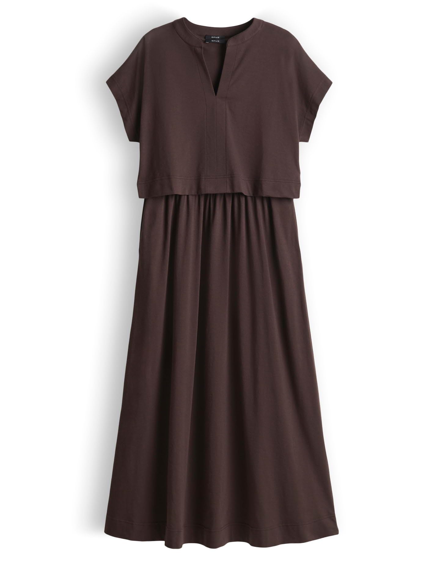 OPUS Damen Midikleid | Vielseitiges 3 in 1 Jersekleid mit separatem T-Shirt
