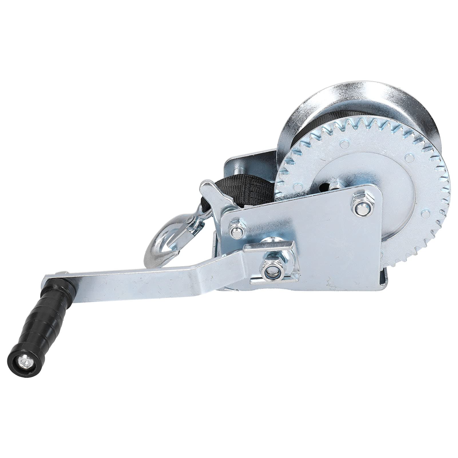 Cocoarm Treuil à Câble à Manivelle 1200LBS, avec Sangle de 8M, Robuste, pour Remorque de Bateau