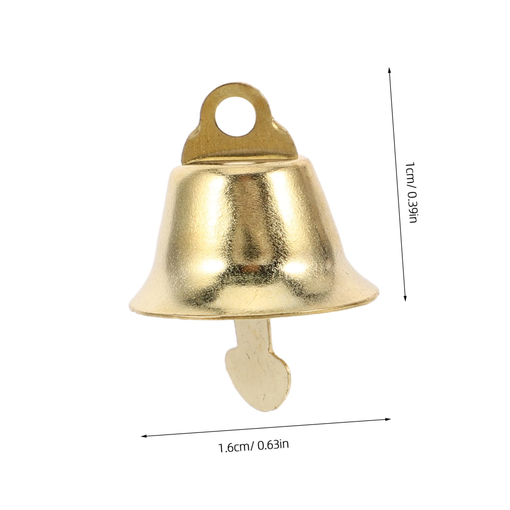 DOITOOL Campanelli Natalizi Mini Ciondolo a Campana 16 Mm Decorazioni Fai Da Te Dorate Per Albero Di Natale Addobbi Natalizi 120 Pezzi Accessori Per Artigianato e Carillon Eolico