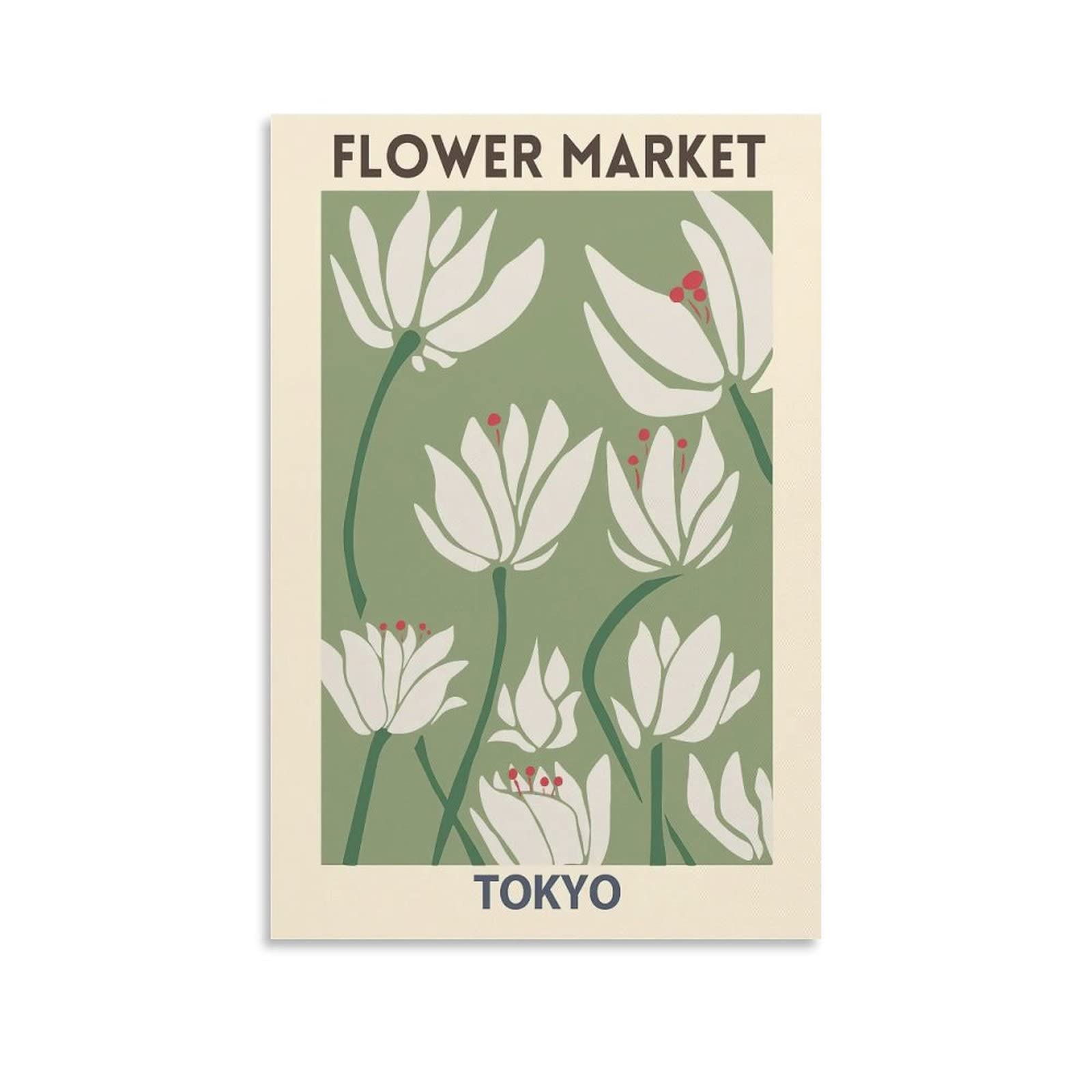 LIUTIAN Flower Market Tokyo Poster Poster Decorative Painting Canvas Wall Art Living Room Posters Bedroom Painting 12x18inch(30x45cm)