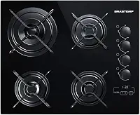 Cooktop 4 bocas Brastemp com duplachama e timer touch - BDT62AE BIVOLT