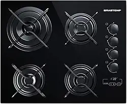 Cooktop 4 bocas Brastemp com duplachama e timer touch - BDT62AE BIVOLT