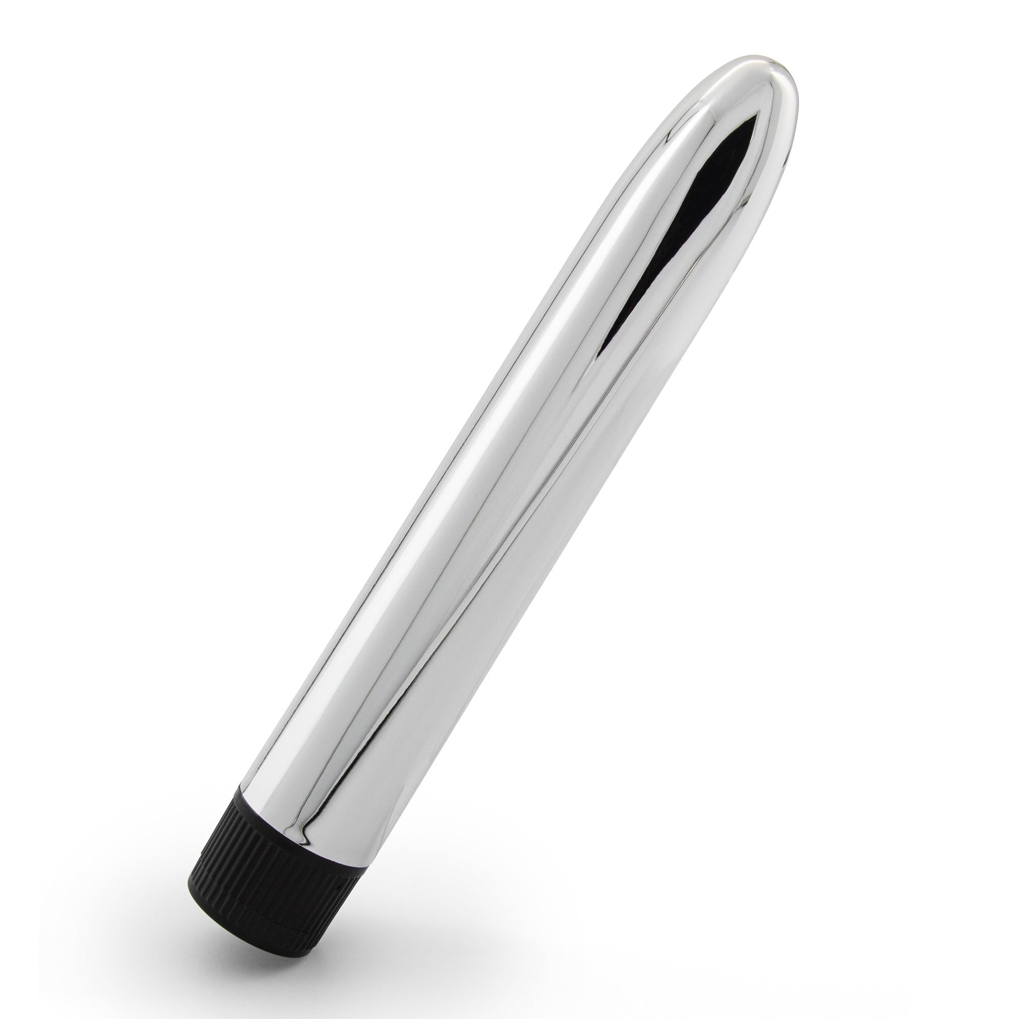 EESH® vibratore classico argento da anale vaginale per uomo e donna sex toys 17 cm silver bullet con velocità regolabile