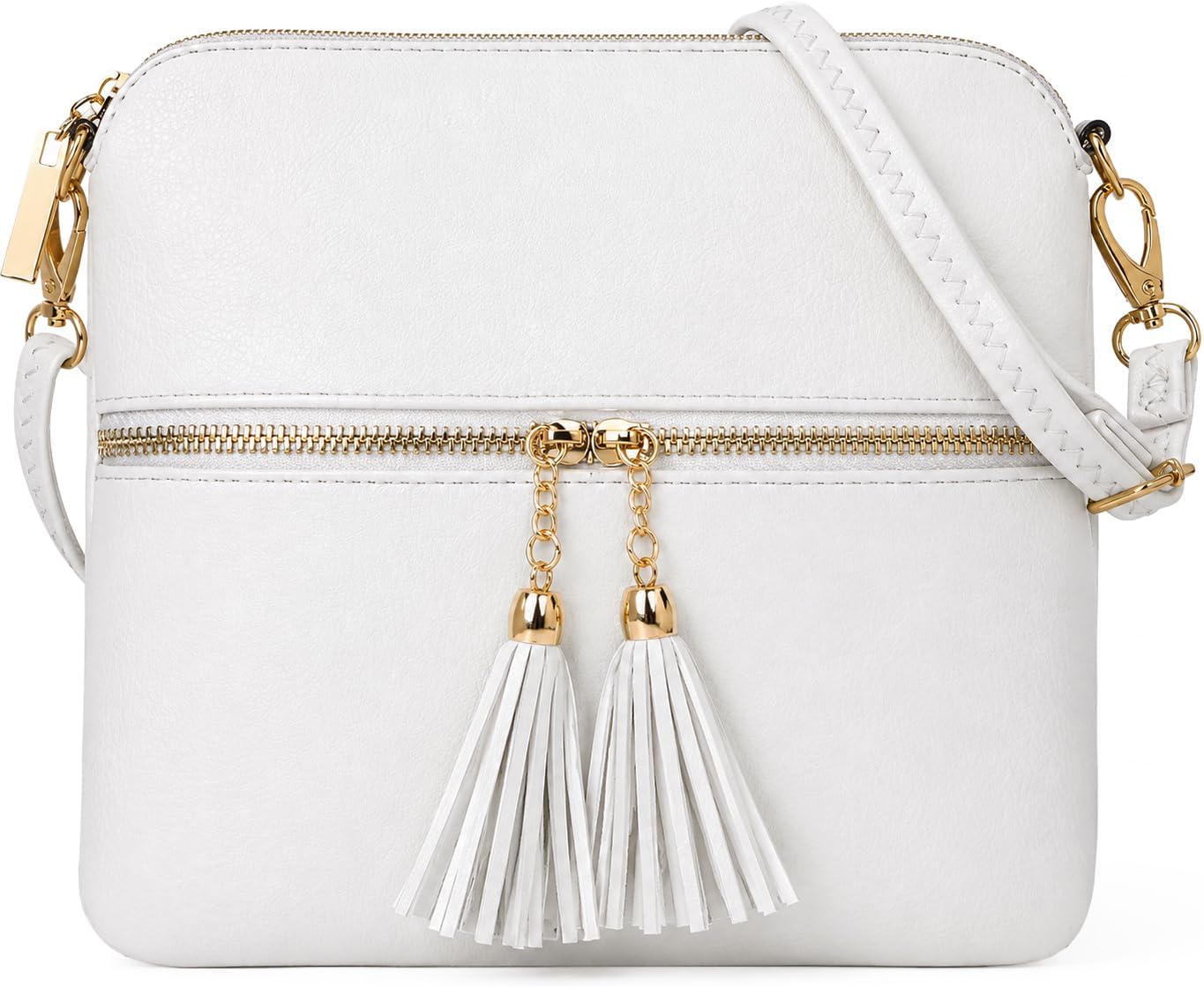 Crossbody Bags for Women, Designer Faux Leather Small Shoulder Bag for Women With Adjustable Strap, Ladies Multiple Compartments Messenger Bag