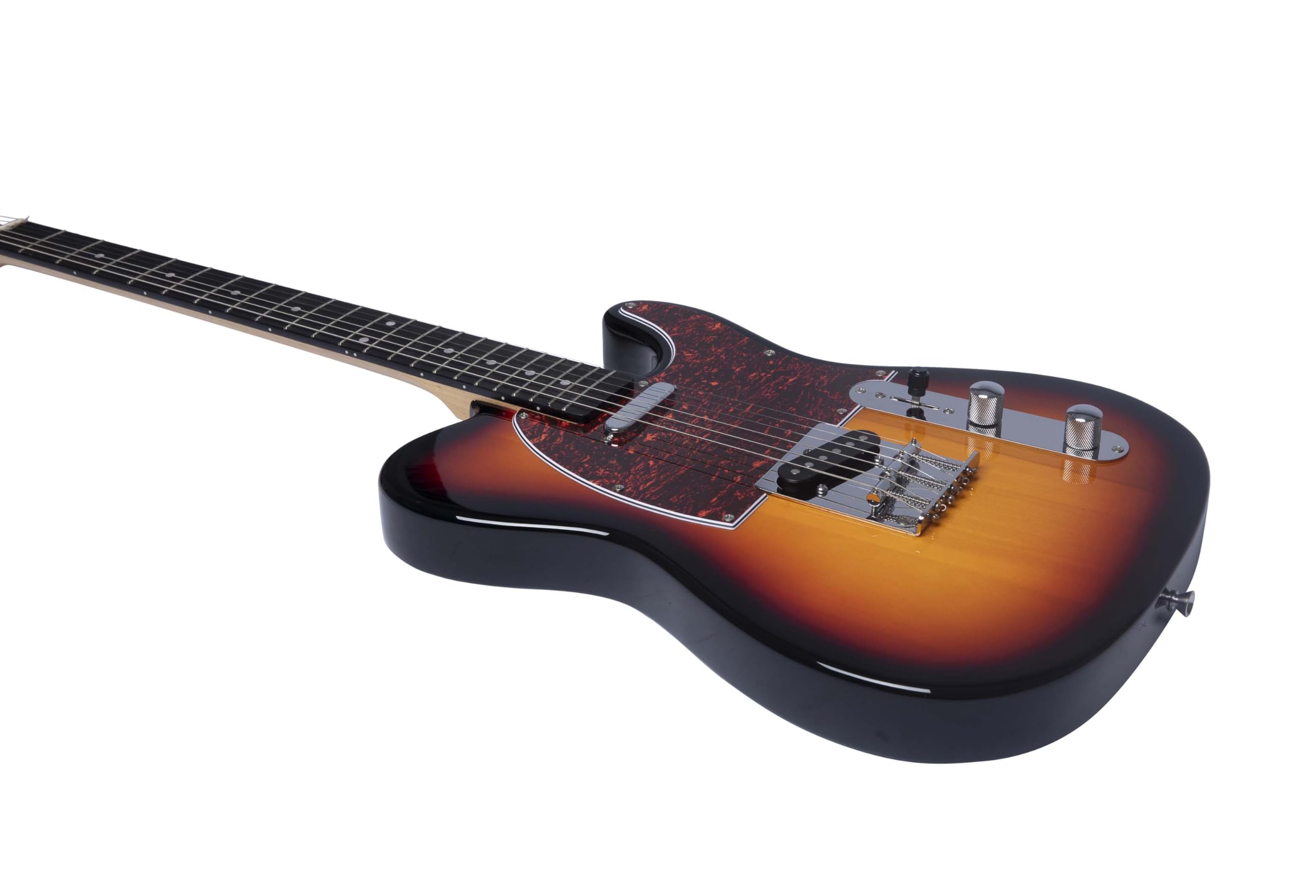 EKO GUITARS – TL‑300 Guitare Électrique, Corps en Peuplier, Manche en Érable, Touche en Laurel 22 frettes, 2 Micros Single-Coil, Chevalet Fixe Style Tele, Diapason 650 mm, Couleur Sunburst