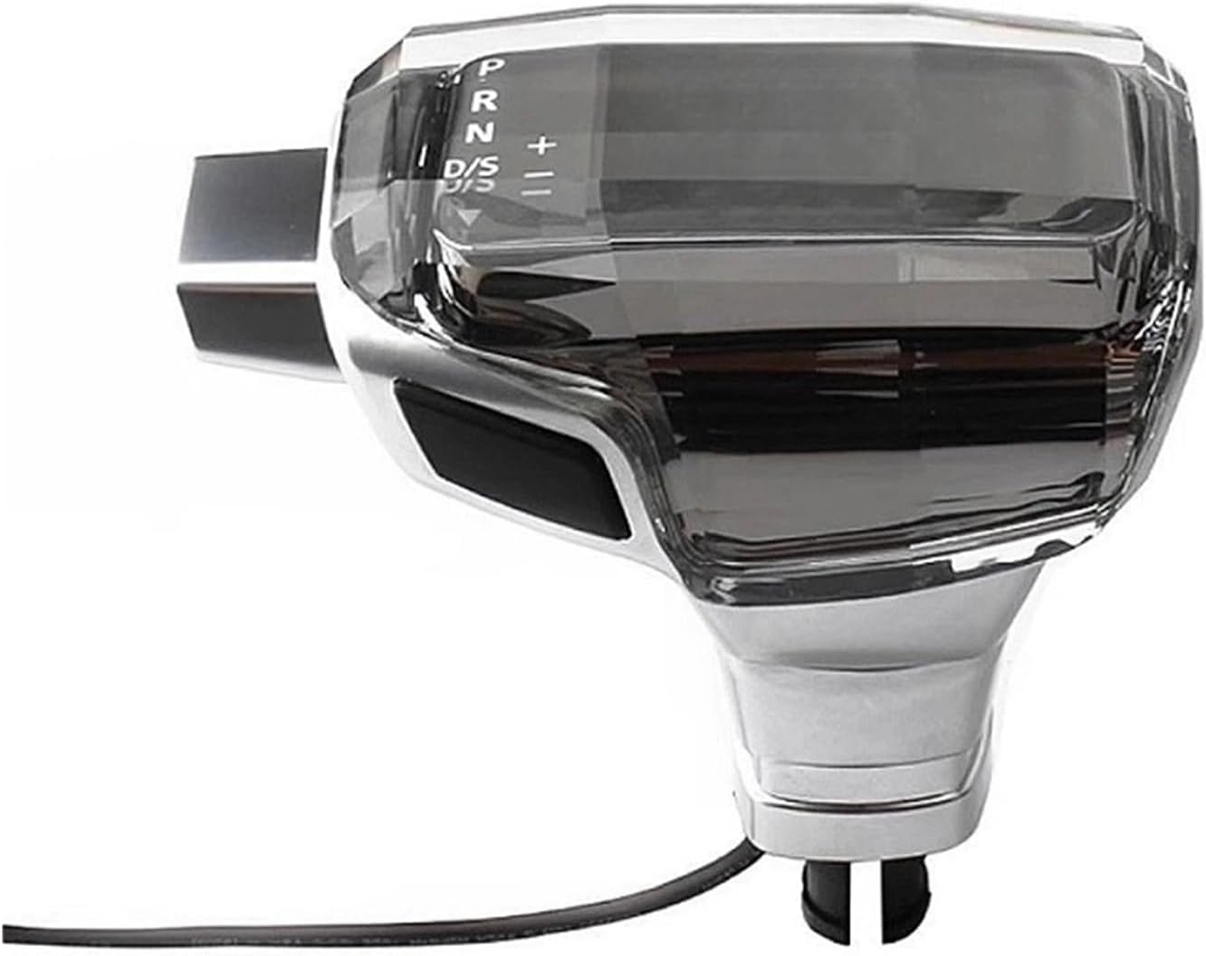 Crystal Gear Handle Head Shift Knob Lever Handball with Glowing Compatible for Audi A4 A6 Q5 A7 A5 A1 Q2 S4 RS4 S6 S7 RS6 RS7 RS3(Logo)