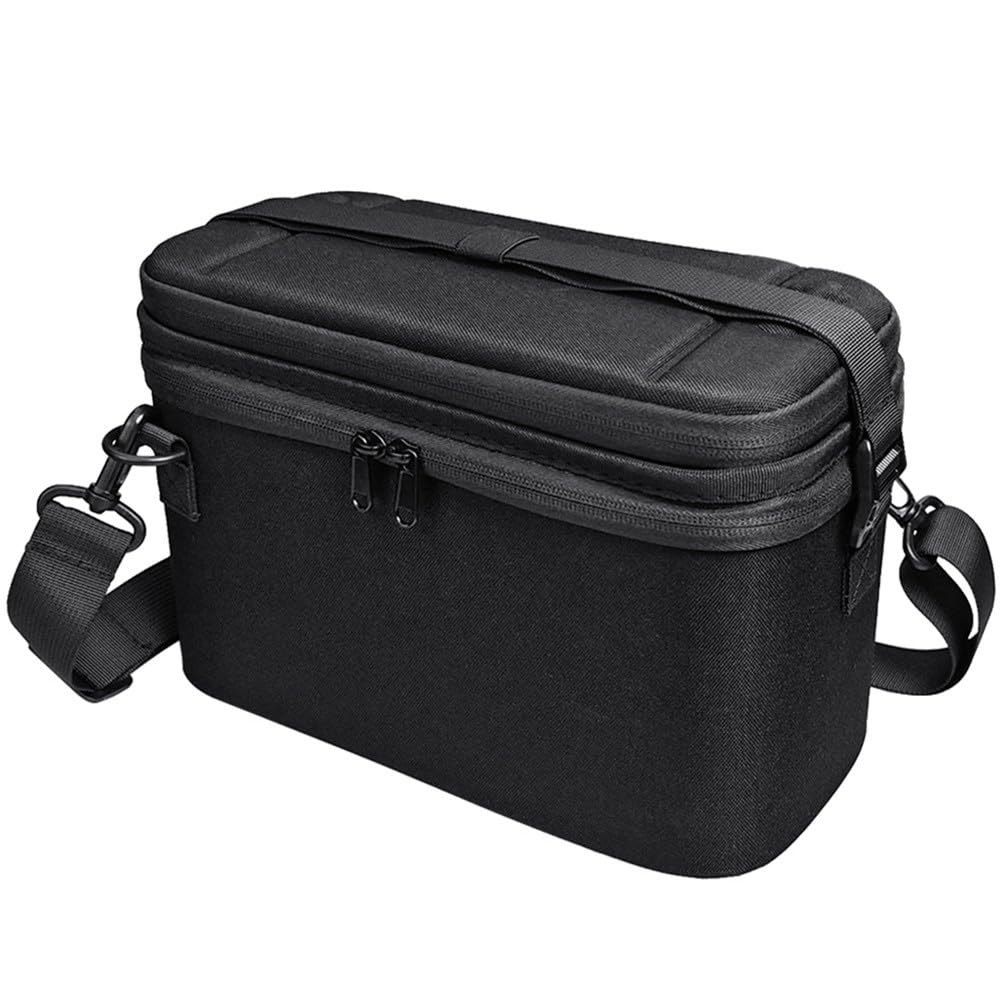 ZYWUOY EVA Storage Bag per per Nintendo Switch 2, tracolla staccabile custodia rigida, organizer da viaggio nero 18x14x28cm