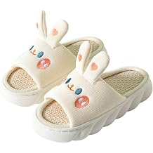 Gaolinci Cartoon Animal Shape Slippers Women's Four Seasons Home Linen Slippers
