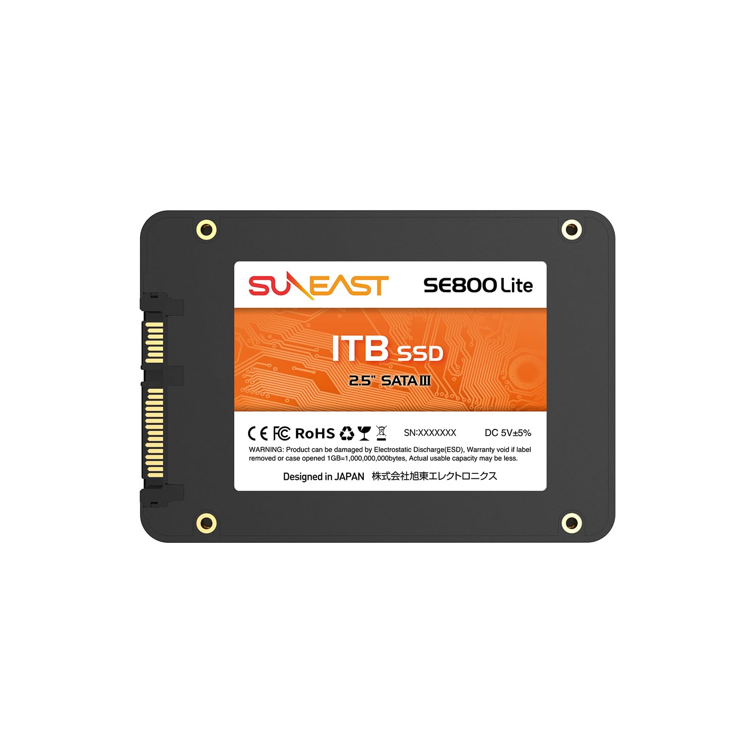 使用時間774時間 1TB SUNEAST 2.5インチ SATA SSD Amazon | SUNEAST 内蔵SSD 1TB 2.5インチ 3D NAND採用 SATA3 6Gb/s 7mm