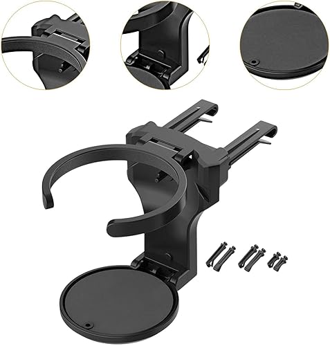 Miniatura 5 de Soporte para tazas de ventilación de automóvil, soporte plegable para bebidas, soporte de botella de salida de aire para vehículos para interior de