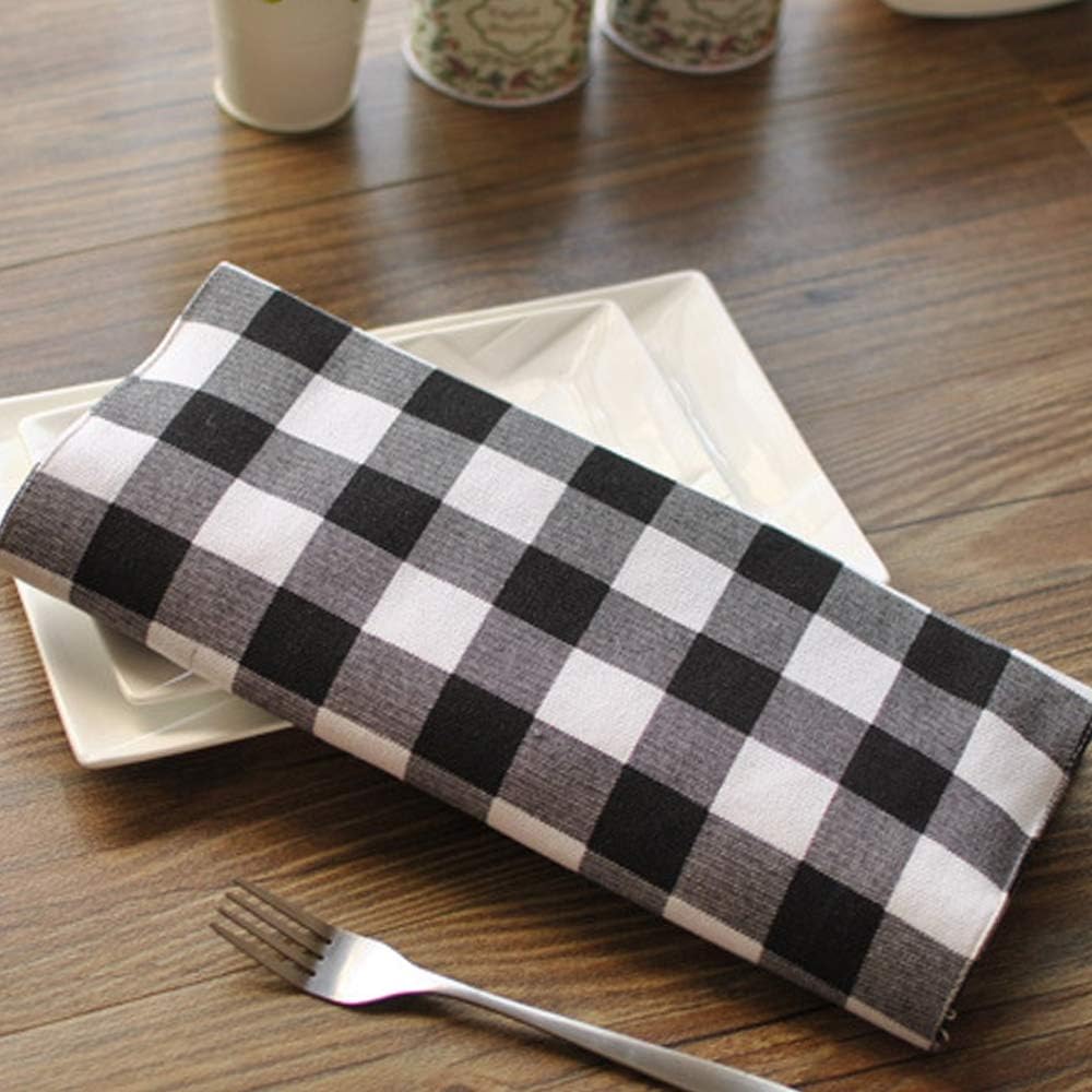 Authentic Crazy Deals Aothpher Trellis Placemats Geometric Black & White Checked Square Table Place Mats Buffalo for Dining Table, 12x16 Inches, Double-Deck Set of 4 Tech Deals 🔥 Aothpher Trellis Placemats Geometric Black & White Checked Square Table Place Mats Buffalo for Dining Table, 12x16 Inches, Double-Deck Set of 4