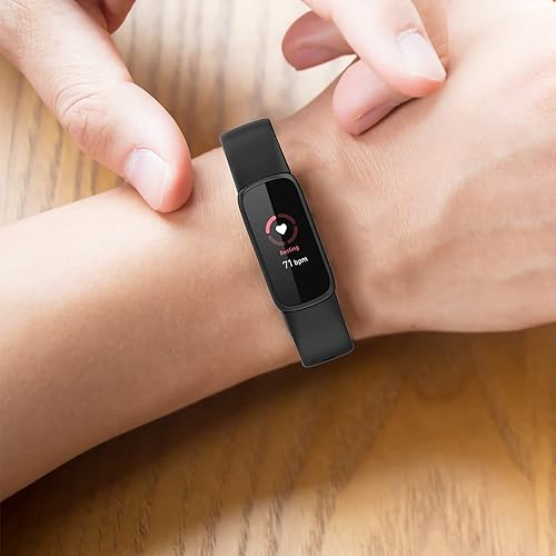 Miniatura 6 de Compatible con Fitbit Luxe, pulsera de repuesto de silicona suave y transpirable, accesorios de rastreador de fitness, correa deportiva para mujeres