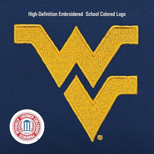 Image of JanSport NCAA Officially Licensed Backpack, West Virginia Mountaineers, Superbreak Plus with Padded 15'' Laptop Sleeve, Spacious Computer Bag for Men & Women, Durable Daypack with Bottle Pocket, Navy