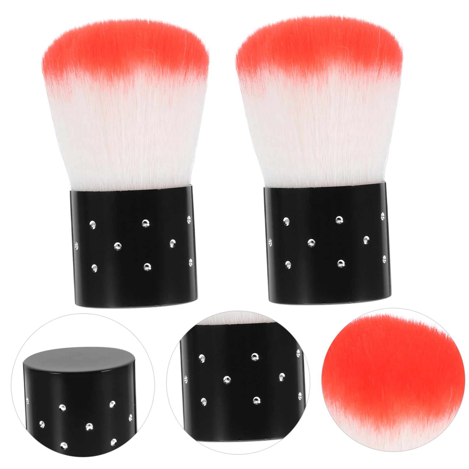 Healvian 3er-sets Nagel-tauchset Maniküre-set Dip-organizer Nagelbürsten-tabletts Für Runde Und Ovale Nägel Für Salons Und Den Heimgebrauch 2 Stück * 3