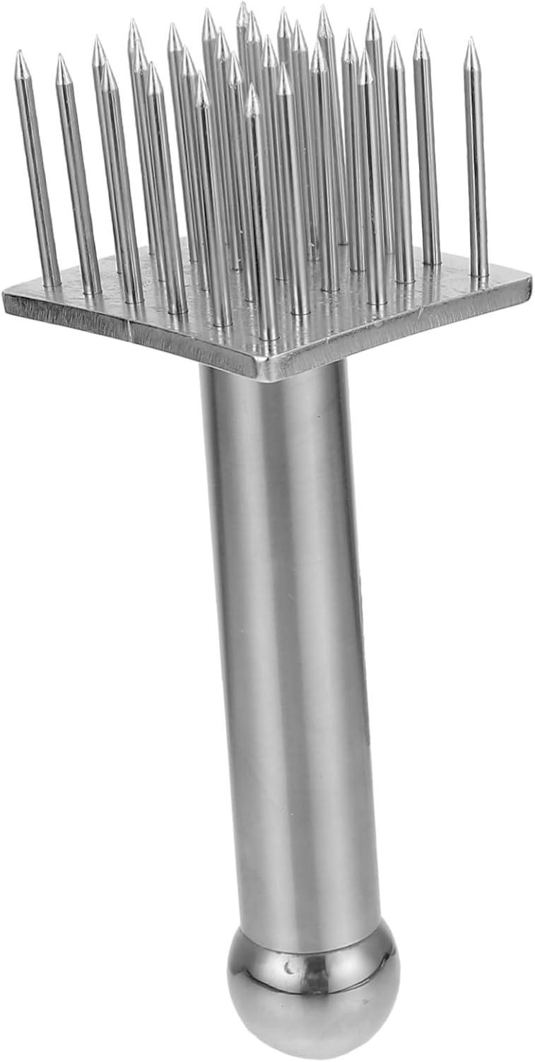 ULTECHNOVO Stainless Steel Tenderizing Tool Meat Tenderizer Needle for Meat Kitchen Supply Easy to Clean Food Mallet Tenderizer