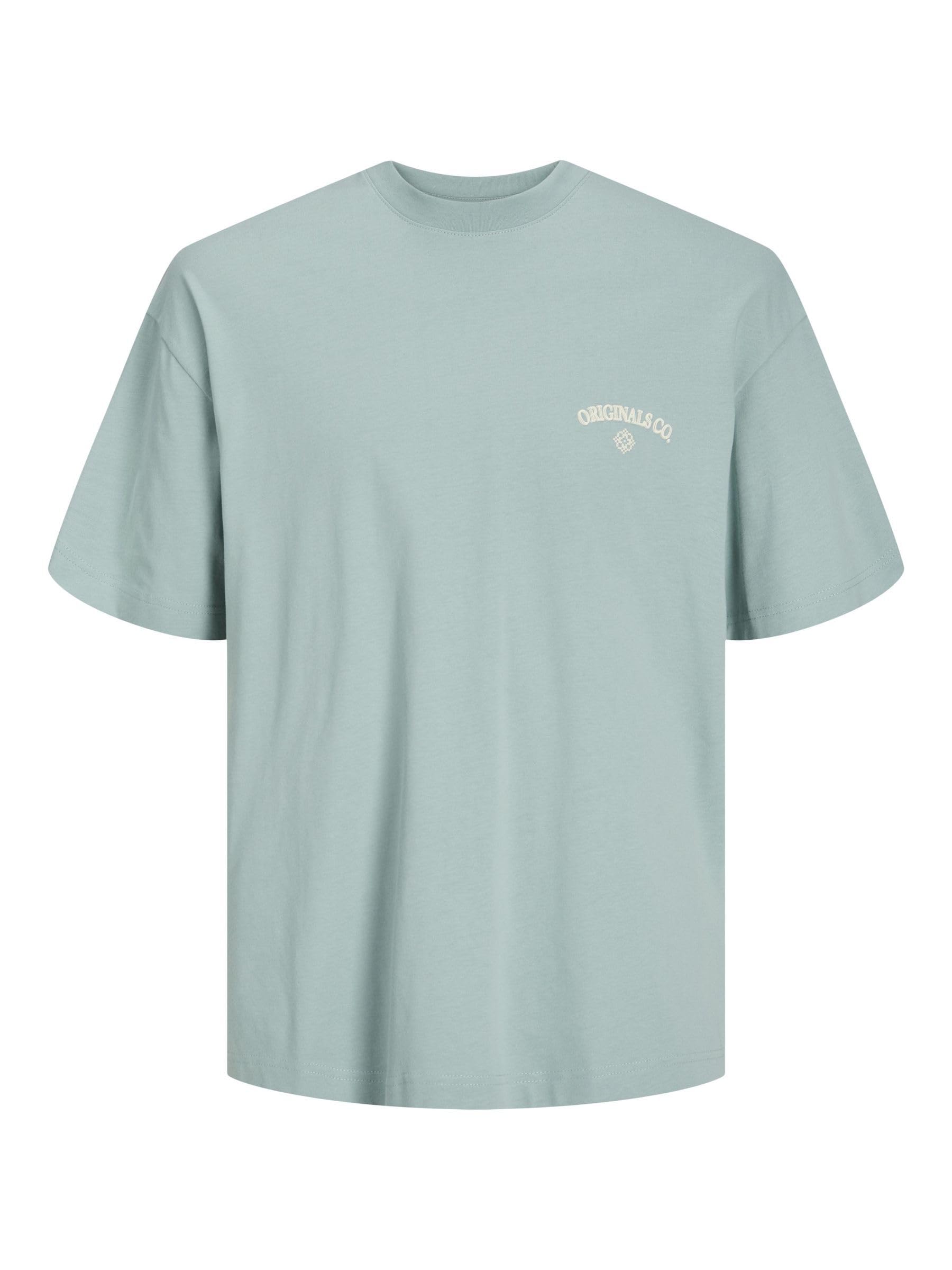 JACK & JONES JORSANTORINI Back Tee SS Crew Neck SN, Gray Mist, XS