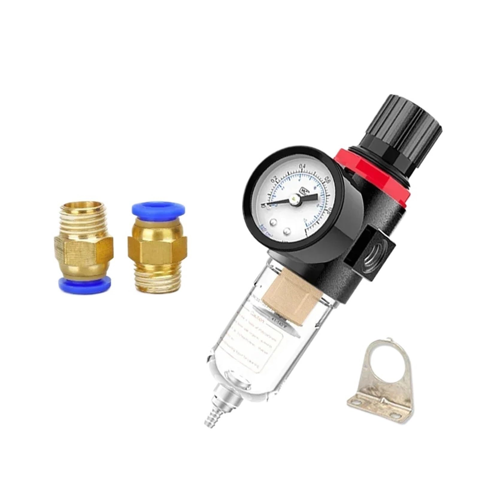 AYNRJKKX AFR2000 1/4 Pneumatic Filter for Air Compressor Moisture Separator Pressure Regulator Oil Water Device(AFR2000 PC12)