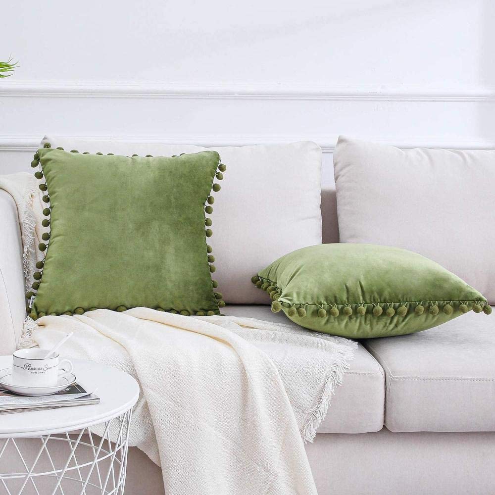 2 Federe Per Cuscino In Velluto Lucido - Rosa Antico 50x50 Cm - Cerniera Nascosta - Decorazione Scandinava