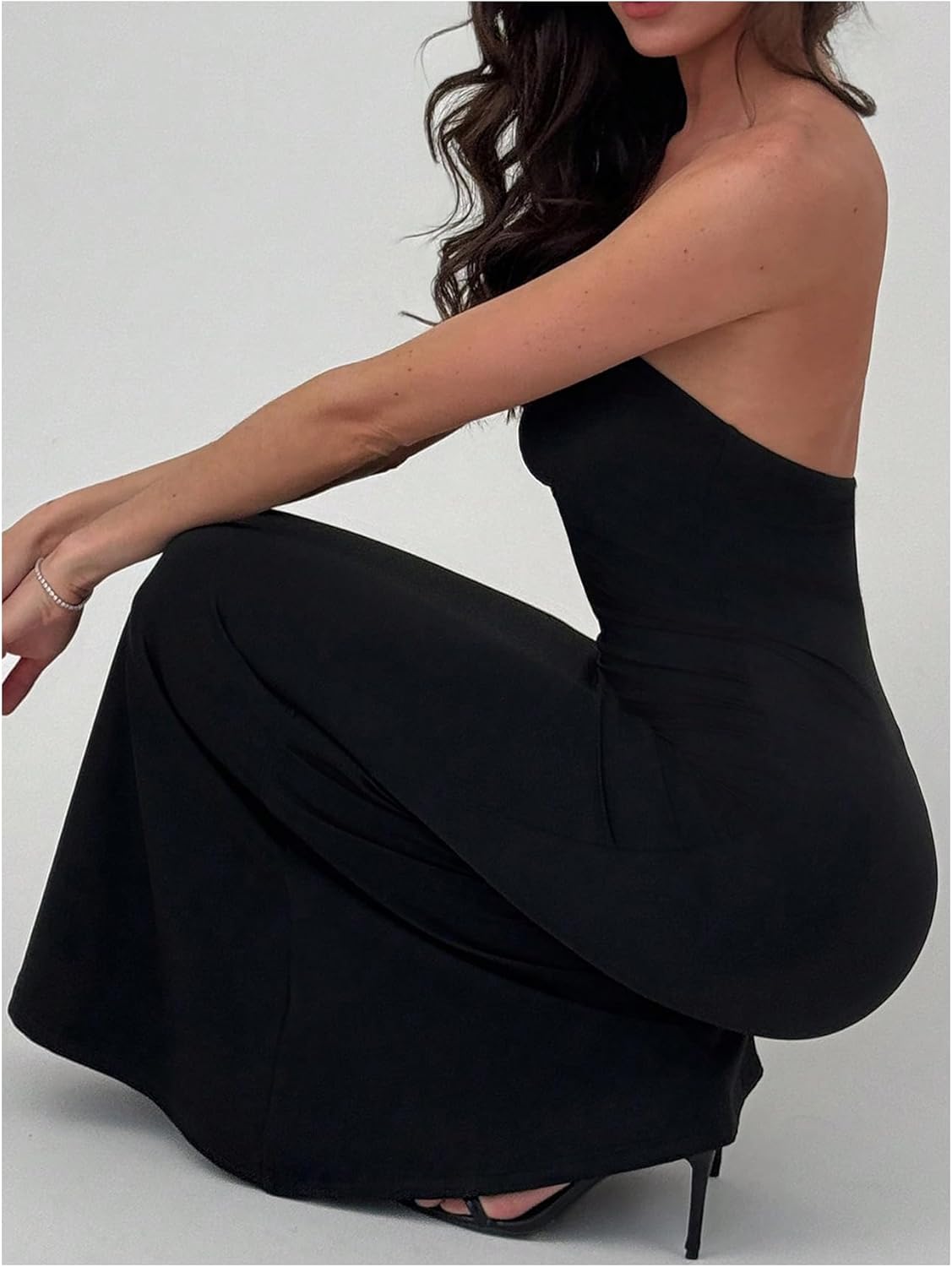 Floerns Women's Elegant Strapless Tube Cocktail Dress Sleeveless Fishtail Wedding Guest Long Dresses - Image 4