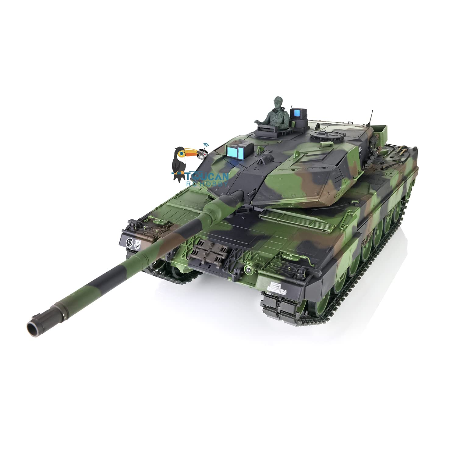 Leopard 2 A 6 RC czołg łańcuchowy 2,4 GHz 1/16/6 mm funkcja strzelania