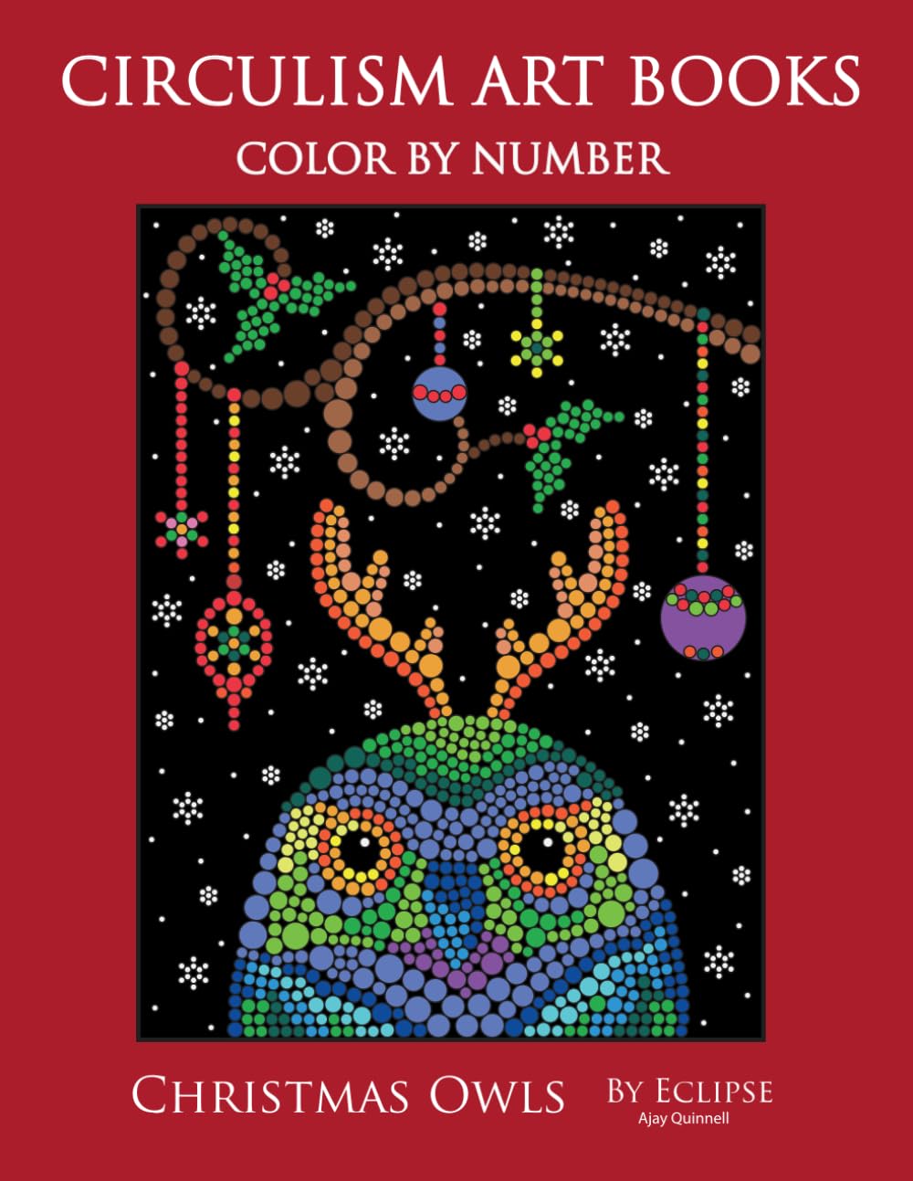 Christmas Owls - Color by Number : Standard Paper Edition