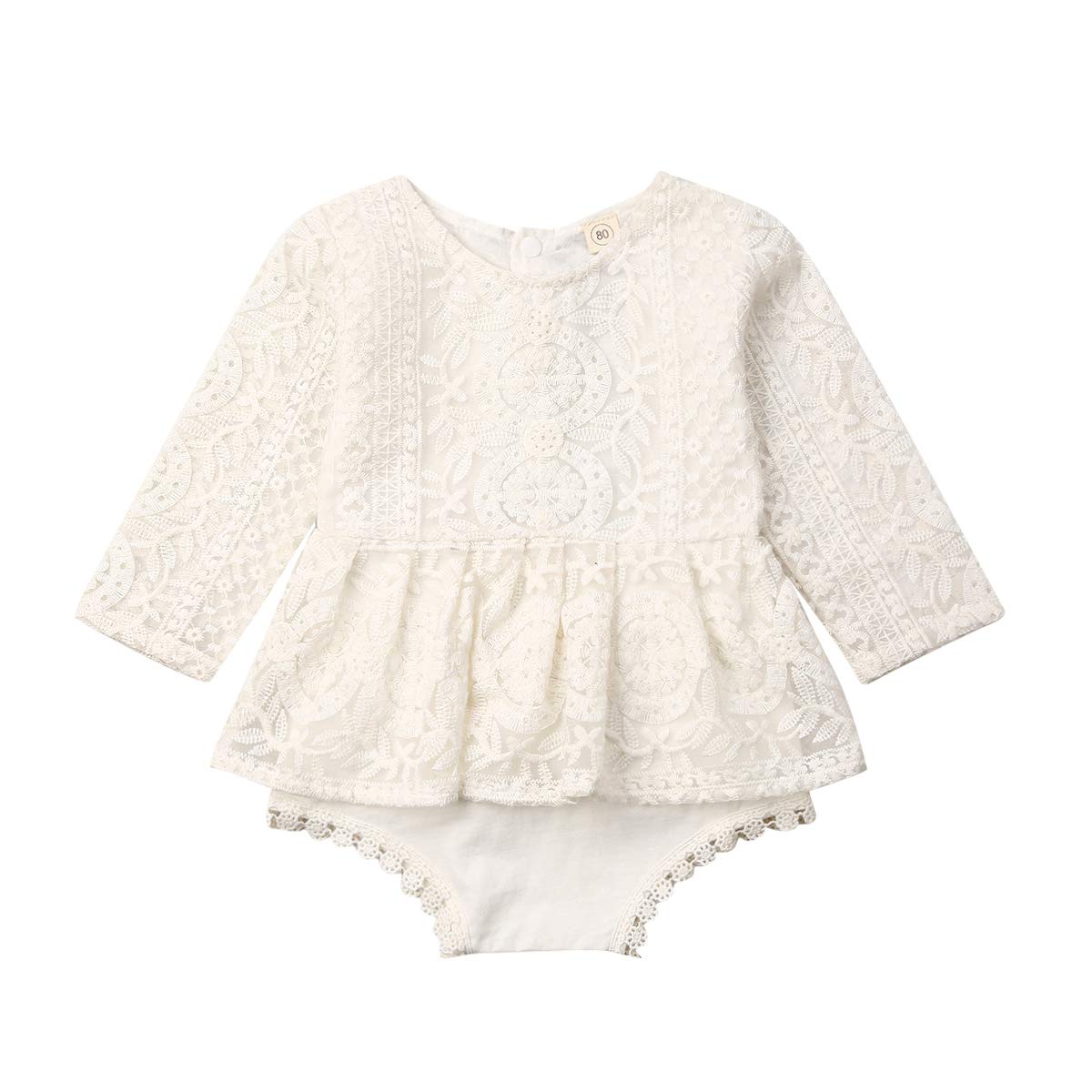 CIYCUIT Baby Girl Lace Romper Boho Clothes Newborn Photography Outfits