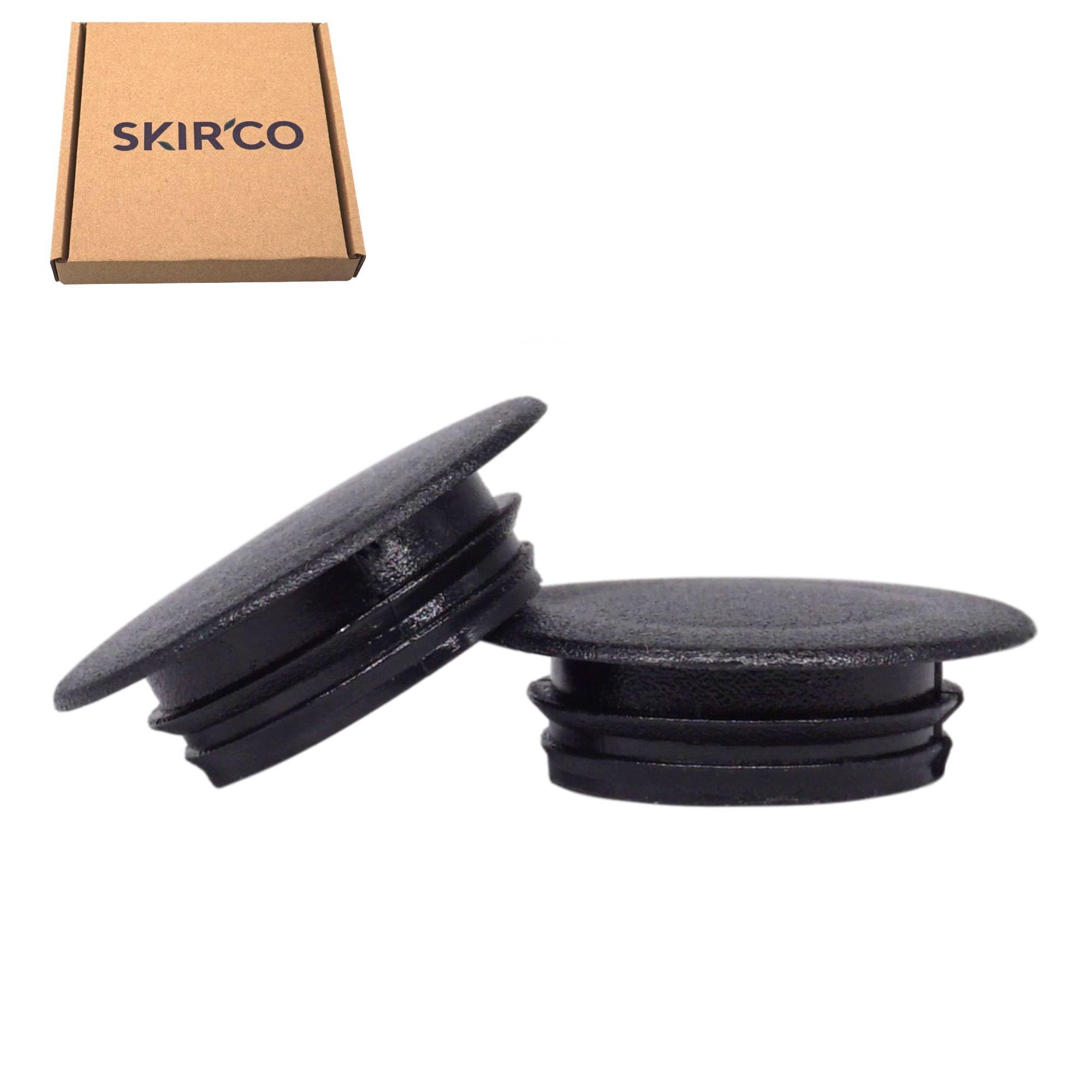 SKIR'CO (100 pcs) Plastic Hole Plugs 14 mm, Furniture Hole Plug, Drill Hole Cover Caps, Screw Hole Cover Caps (Black S29) - Image 2