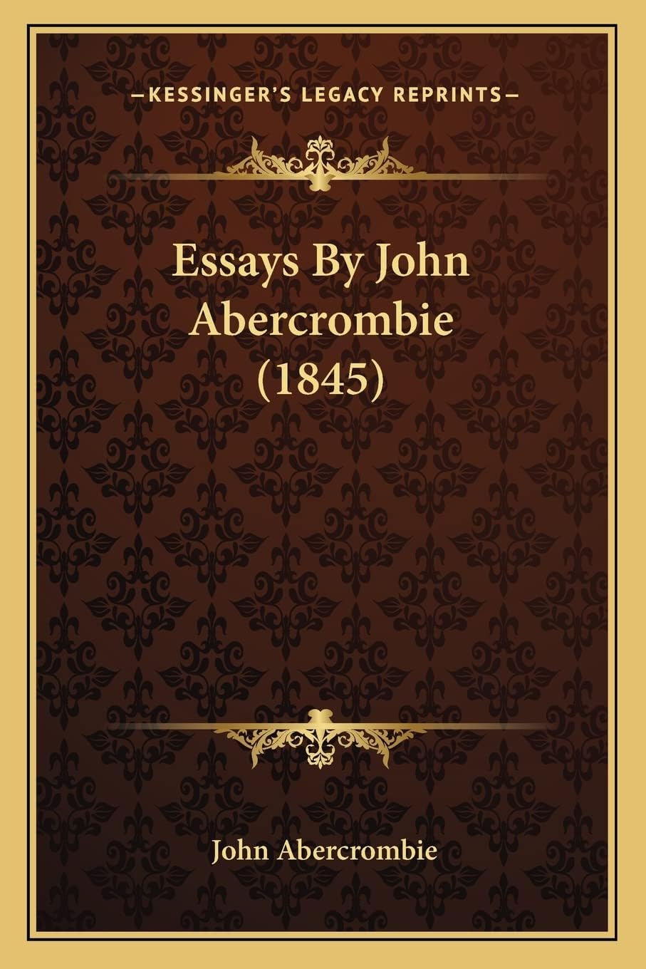 Essays By John Abercrombie (1845)