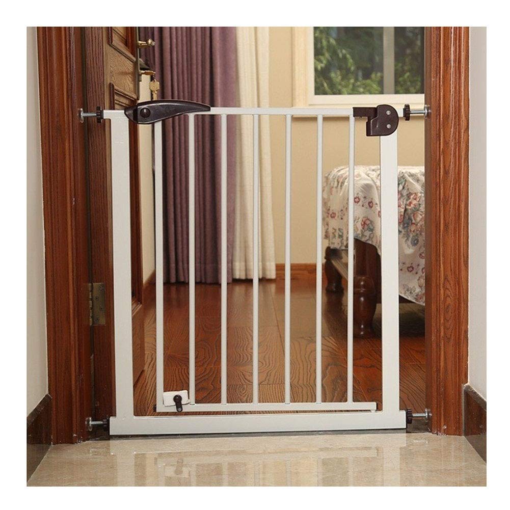 LYGXWJFC Cancelli di Sicurezza per Bambini, Chiusura Automatica Protezione ringhiera Isolamento Barra per Porta Animali Domestici Gatti Recinzione per Cani Passeggiata Attraverso la punzonatura