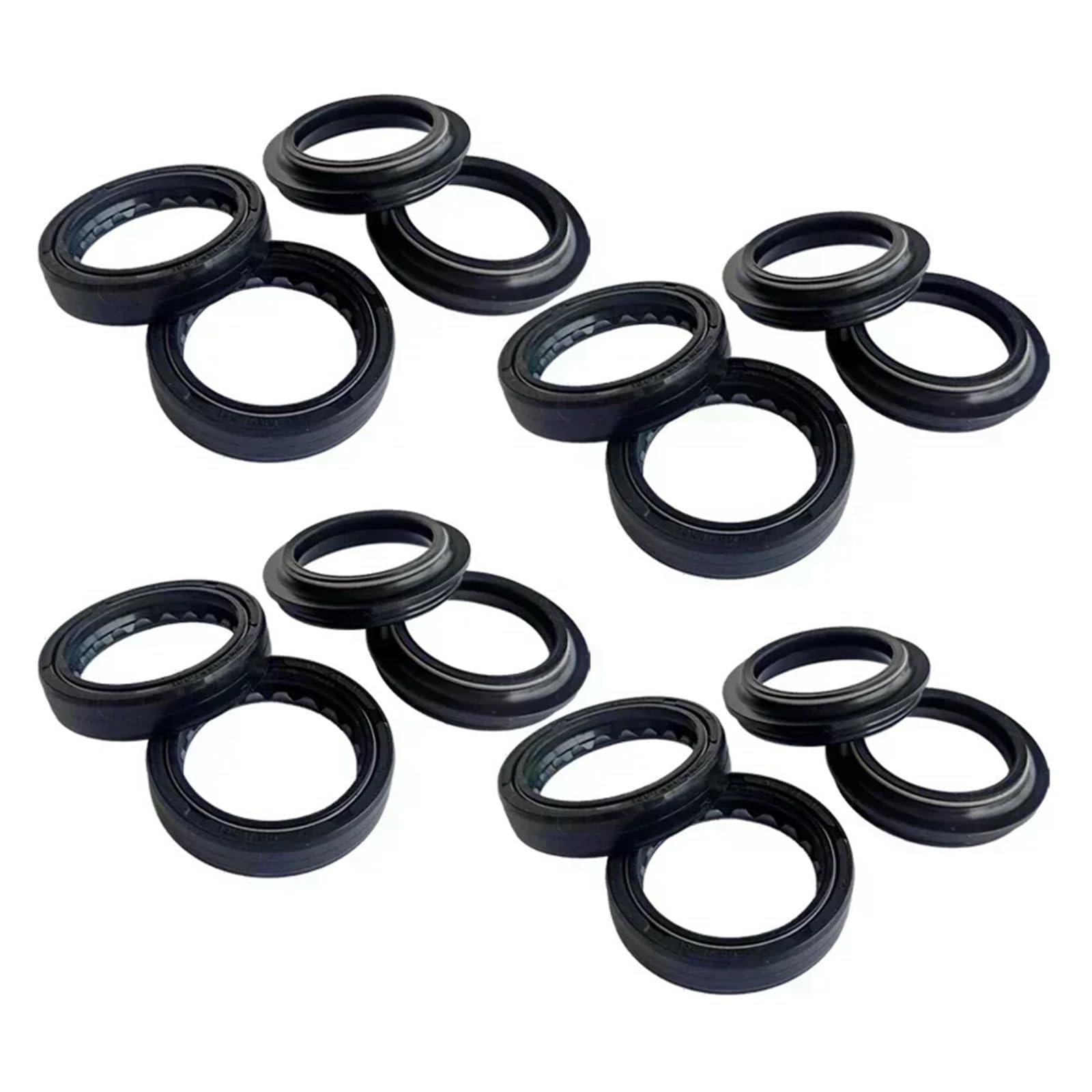 Retenes de aceite y polvo for eje de amortiguador de horquilla delantera de motocicleta (2/4/8/16 piezas, 41 x 54 x 11 mm) for 125 GT COMET R IE E2/E3 GT125(8pc Seal 8pc Cover)
