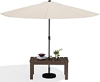 Vista 23 de SERWALL Mesa de Café para Exterior, Mesa de Patio de HDPE para Exteriores, Gris