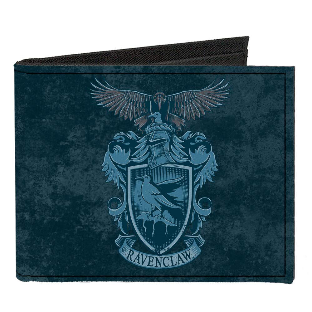 Buckle-Down Mens Canvas Bifold - Harry Potter Wallet, Harry Potter, 4.0 x 3.5 US