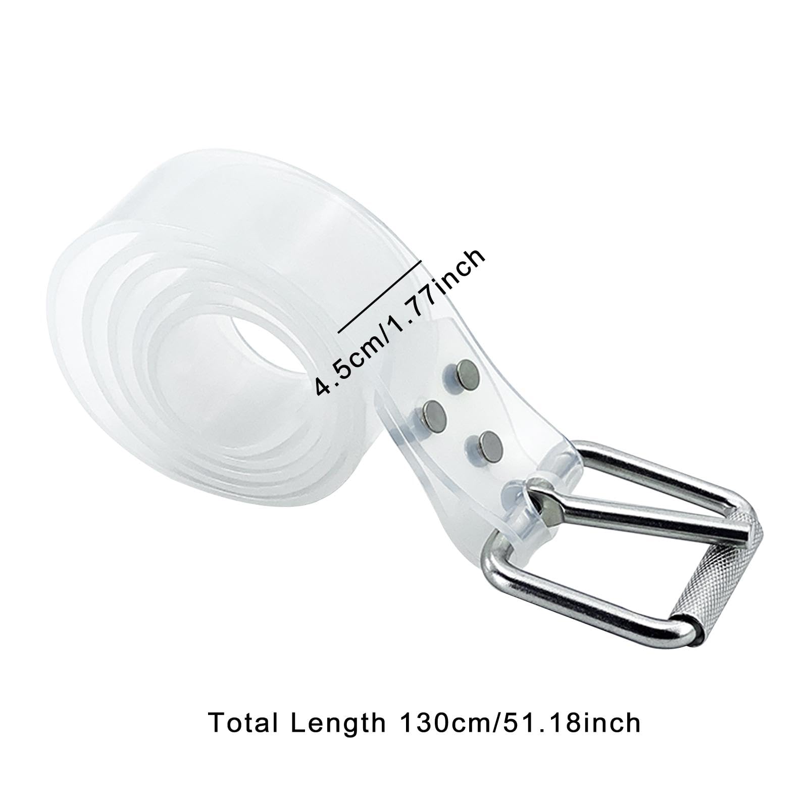 Menolana Diving Weight Belt, Freediving Weight Belt,Transparent Portable,Stainless Steel Pin Buckle for Spearfishing Diving